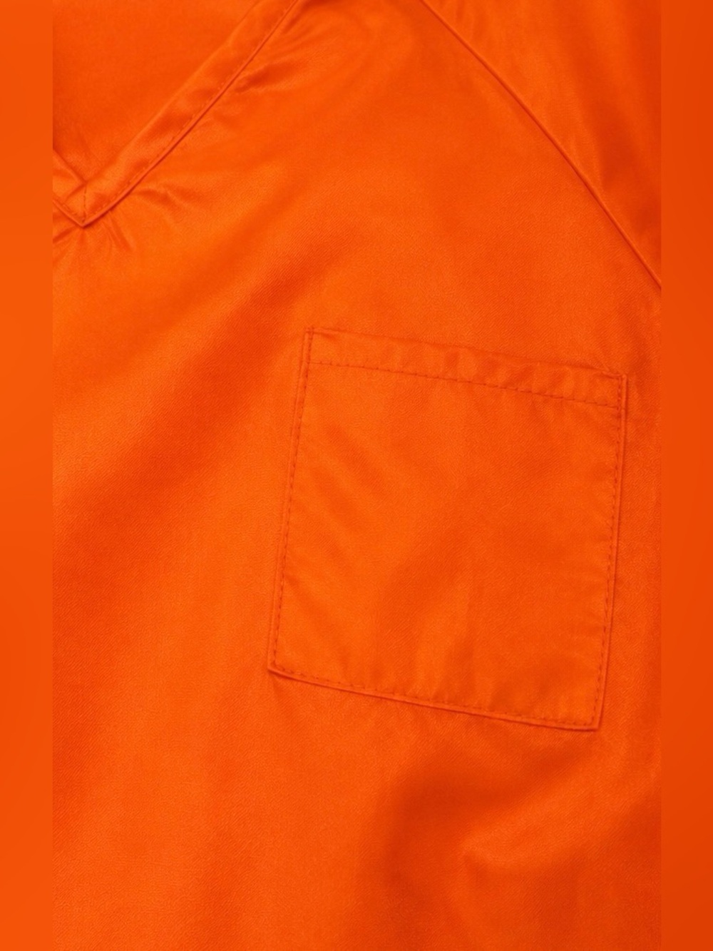 Orange Prisoner Costume Top Halloween Convict Shirt Cosplay Unisex Women Men XL - Picture 6 of 12
